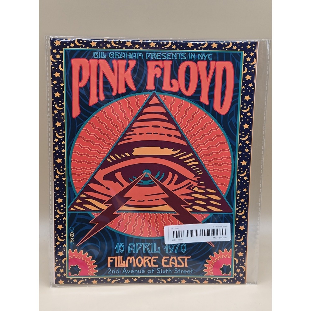 Pink Floyd Repro Concert‎ Poster Filmore April 1970 8" X 10 Wall Art Rock Band